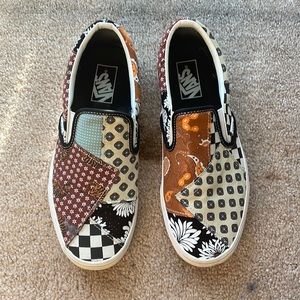 Vans Slip On Sneakers in Patchwork